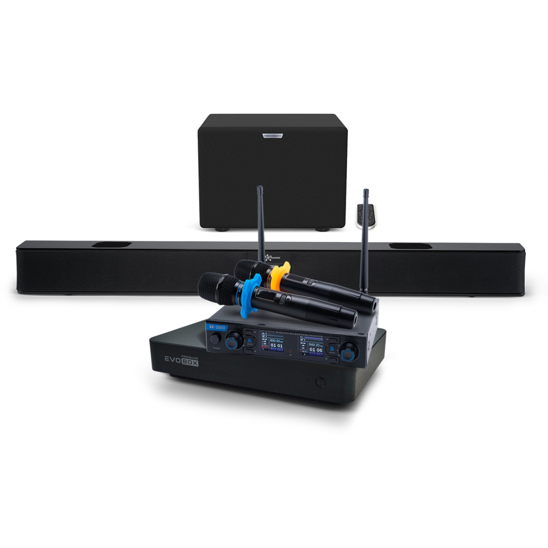 Hi-End караоке-система EVOBOX Premium + EvoSoundBar (саундбар с караоке) в Воронеже