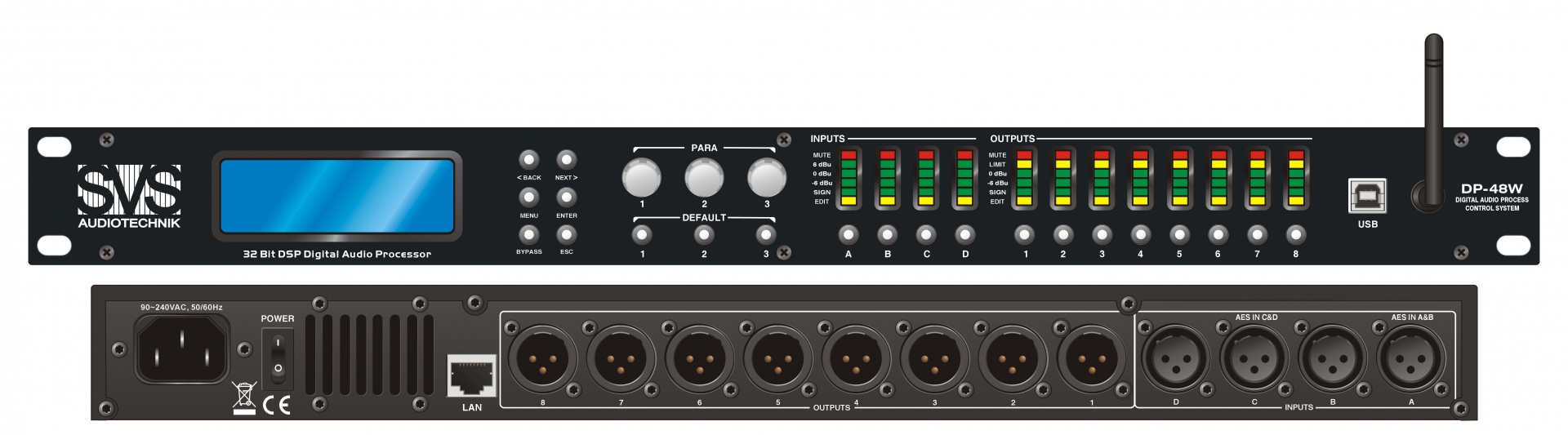 SVS Audiotechnik DP-48W Цифровой процессор: 4 входа 8 выходов в Воронеже