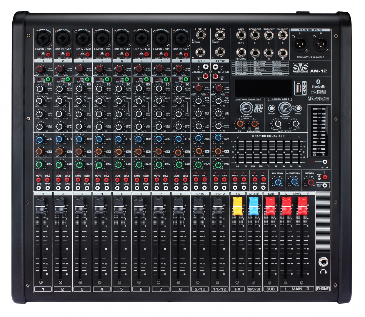 SVS Audiotechnik mixers AM-12 Микшерный пульт аналоговый, 12-канальный в Воронеже