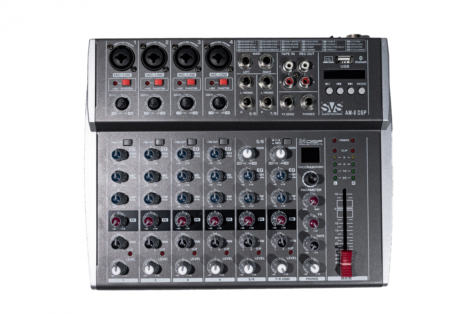 SVS Audiotechnik mixers AM-8 DSP Микшерный пульт аналоговый, 8-канальный в Воронеже